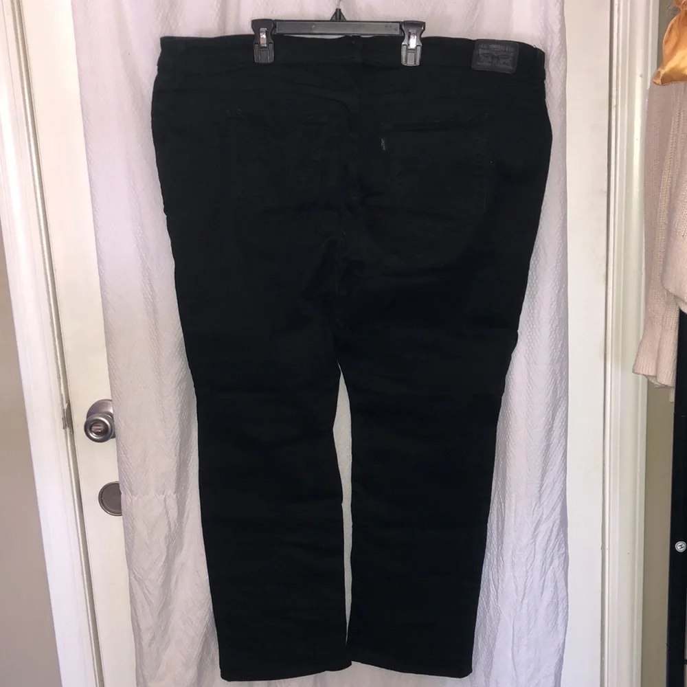 Levi Strauss & Co Women’s Black High Rise Straight Black Jeans in size 24W - Picture 5 of 8